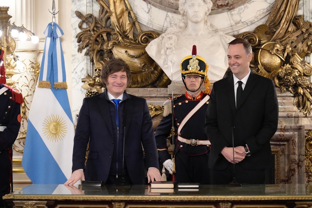 Javier Milei and Manuel Adorni
